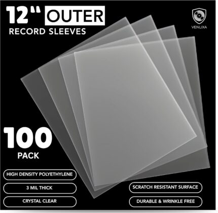 clear vinyl record outer sleeves 3 mil